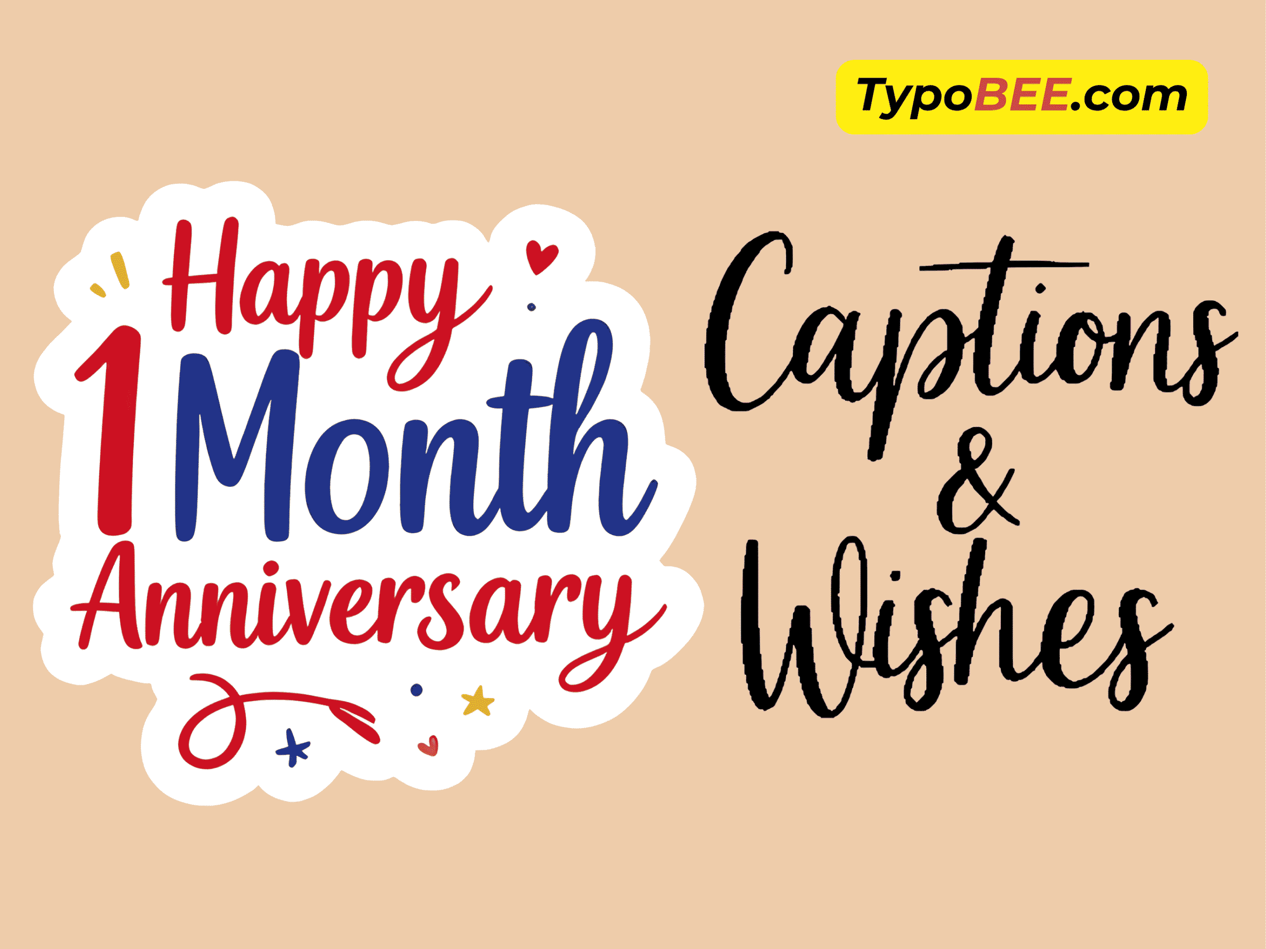 Happy 1 Month Anniversary: Captions & Wishes for Your First Milestone
